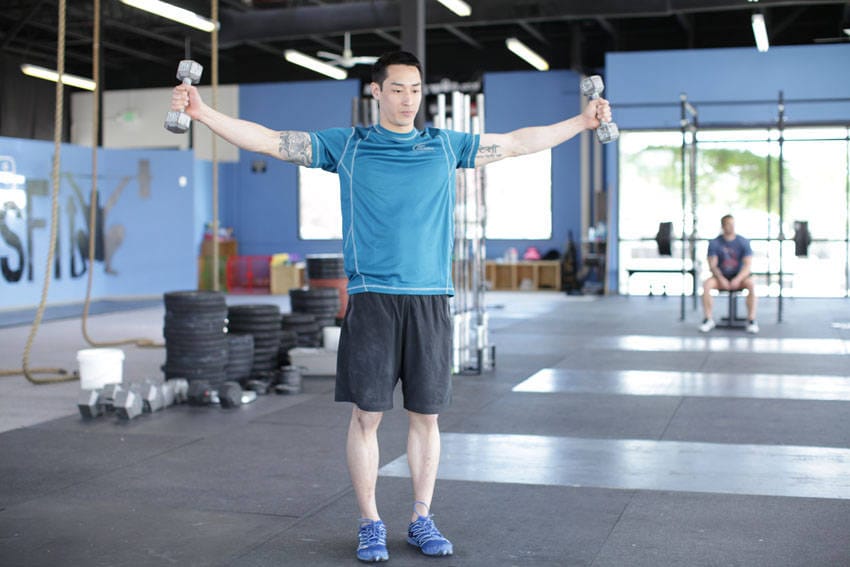 Dumbbell Scaption - Step 1