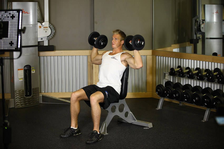 Dumbbell Shoulder Press - Step 0