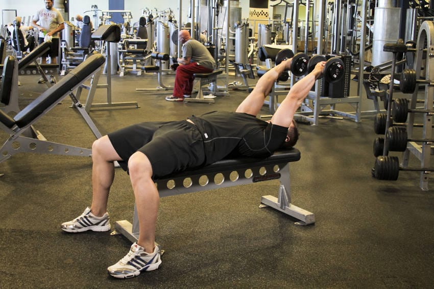 Dumbbell Tricep Extension -Pronated Grip - Step 1