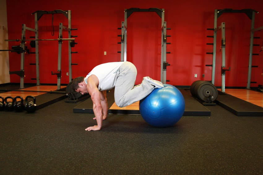 Exercise Ball Pull-In - Step 1