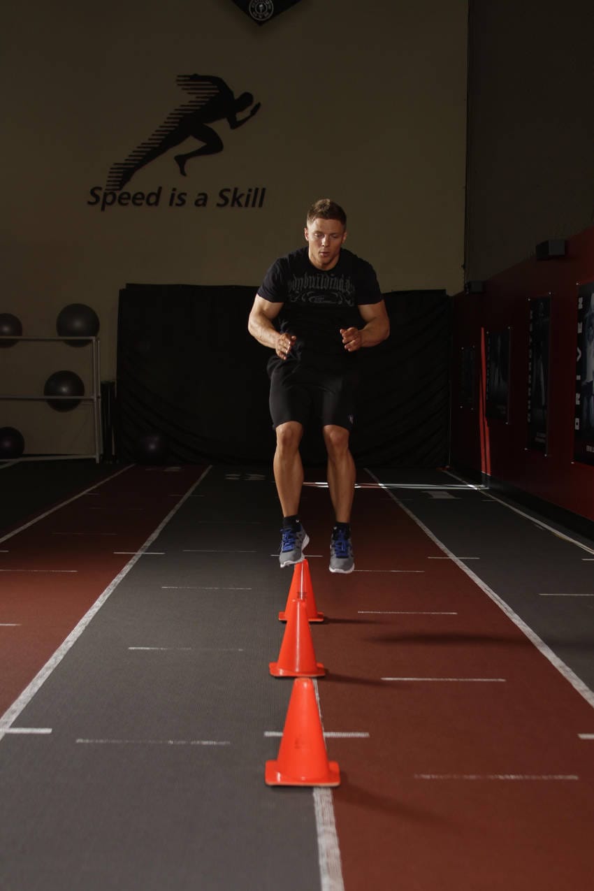 Front Cone Hops (or hurdle hops) - Step 1