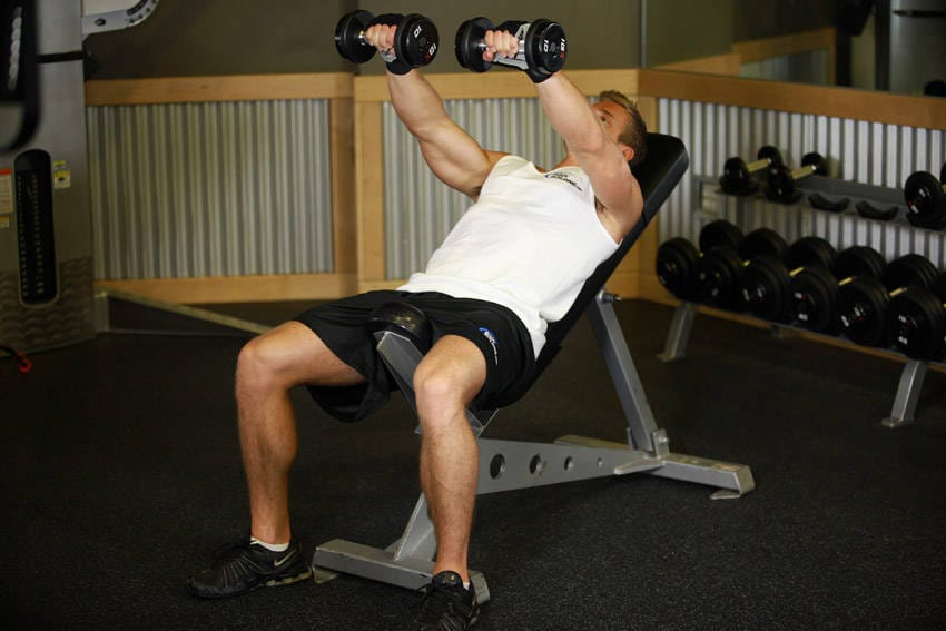 Front Incline Dumbbell Raise - Step 1