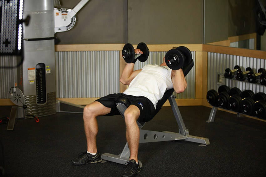 Hammer Grip Incline DB Bench Press - Step 0