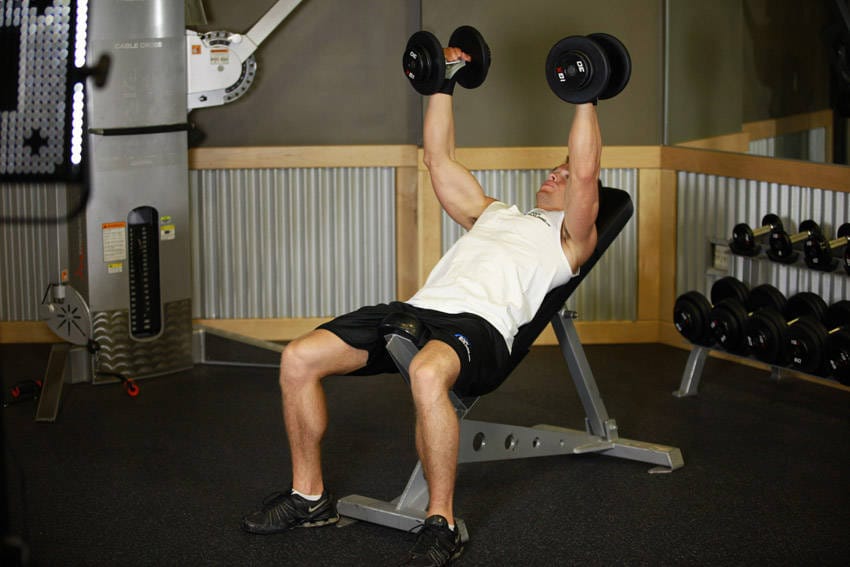 Hammer Grip Incline DB Bench Press - Step 1