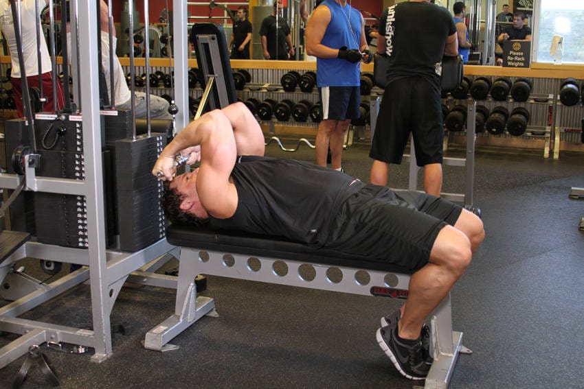 High Cable Curls - Step 1
