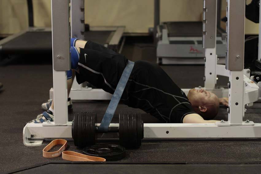 Hip Lift with Band - Step 1