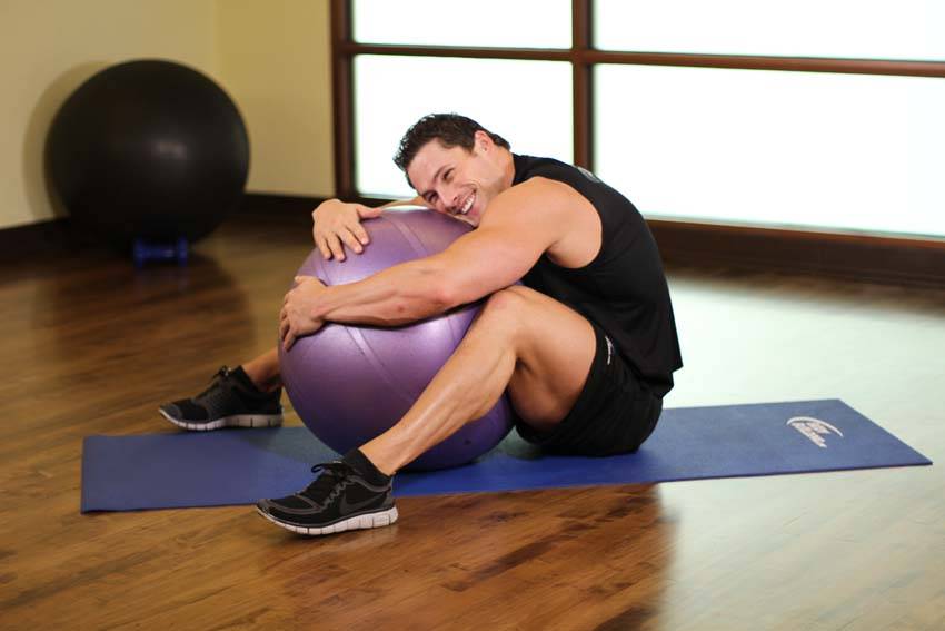 Hug A Ball - Step 1