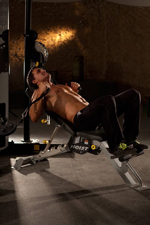 Incline Cable Chest Press - Step 0