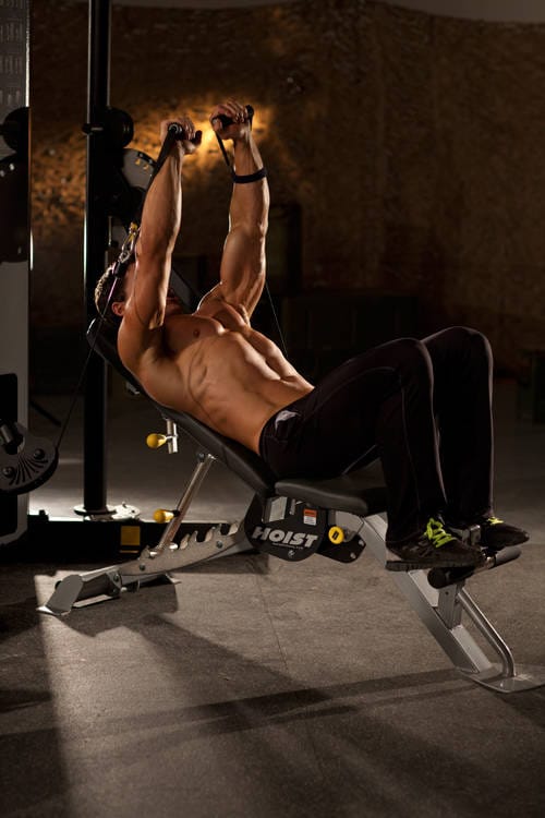 Incline Cable Chest Press - Step 1