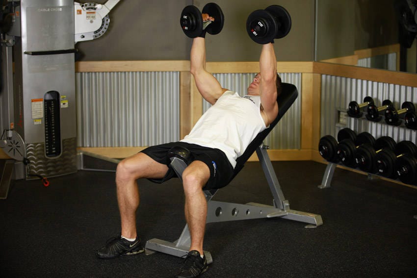 Incline Dumbbell Bench With Palms Facing In - Step 0