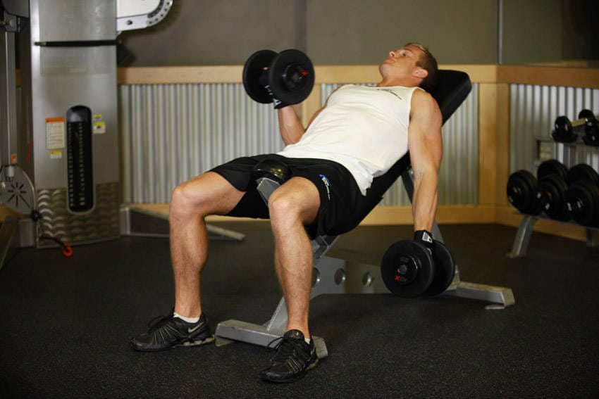 Incline Dumbbell Curl - Step 0