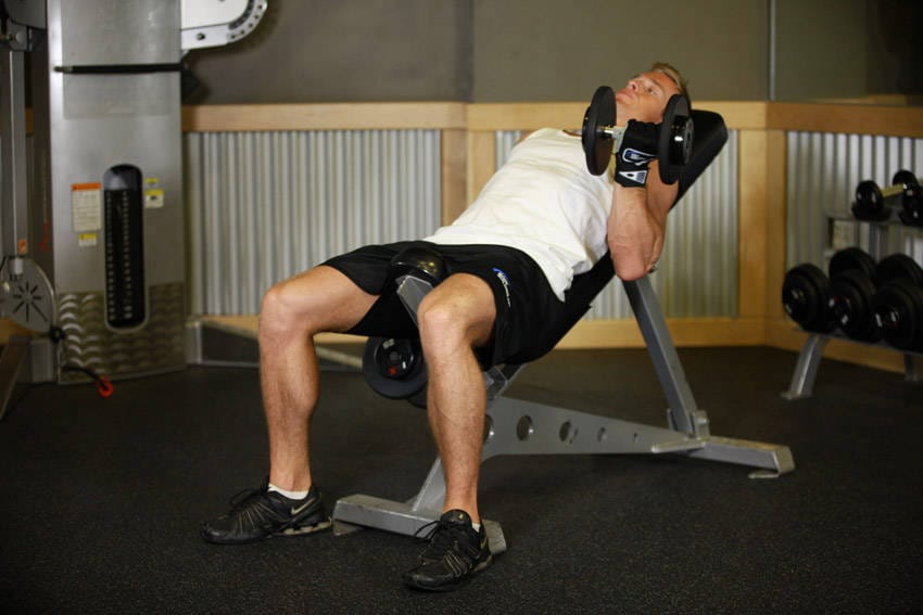 Incline Dumbbell Curl - Step 1
