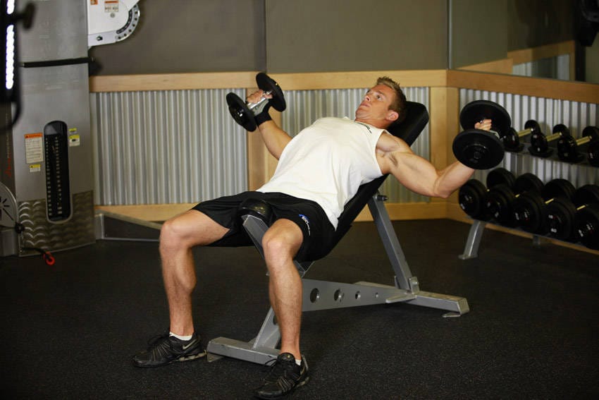 Incline Dumbbell Flyes - Step 1