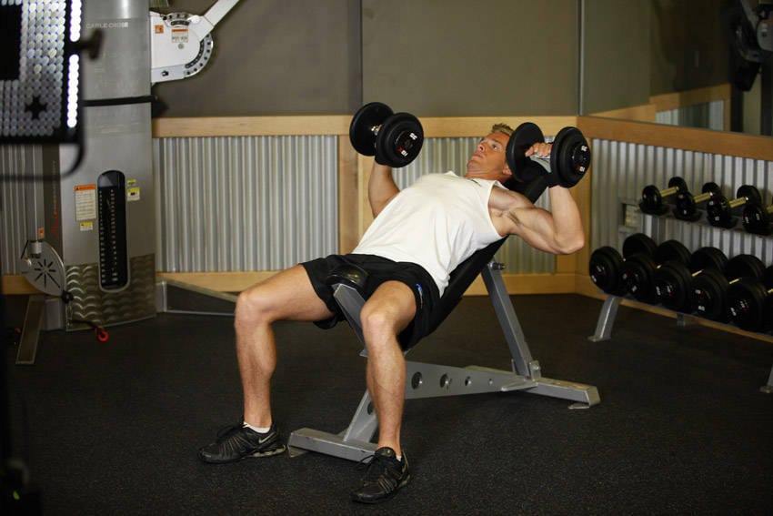 Incline Dumbbell Press - Step 0