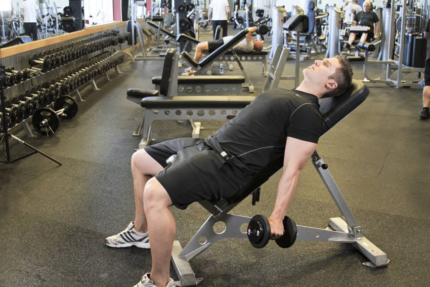 Incline Hammer Curls - Step 0