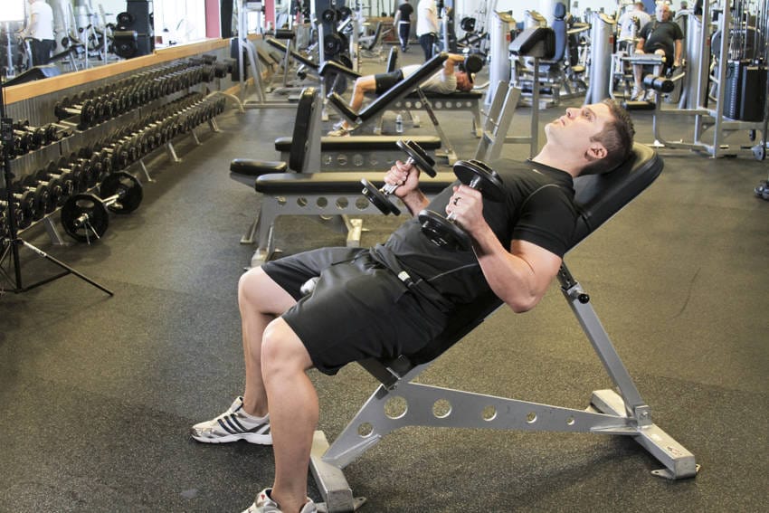 Incline Hammer Curls - Step 1