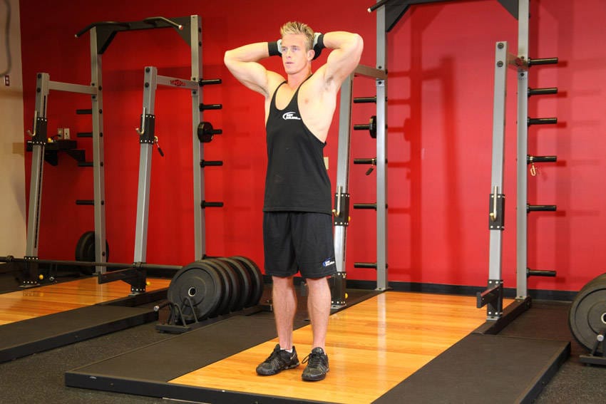 Isometric Neck Exercise - Front And Back - Step 1