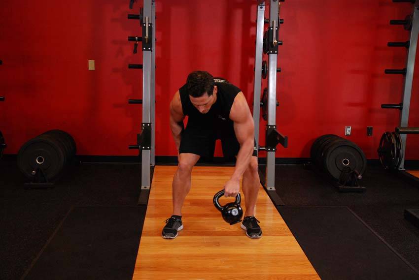 Kettlebell Figure 8 - Step 1