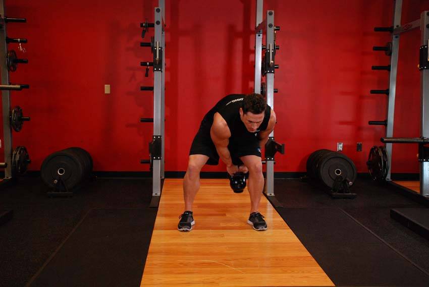 Kettlebell Pass Between The Legs - Step 1