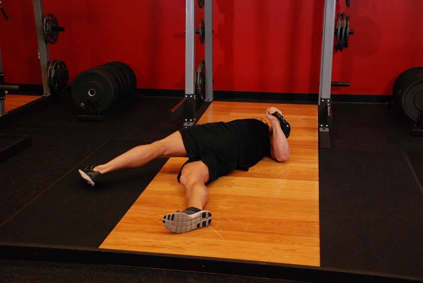 Leg-Over Floor Press - Step 0