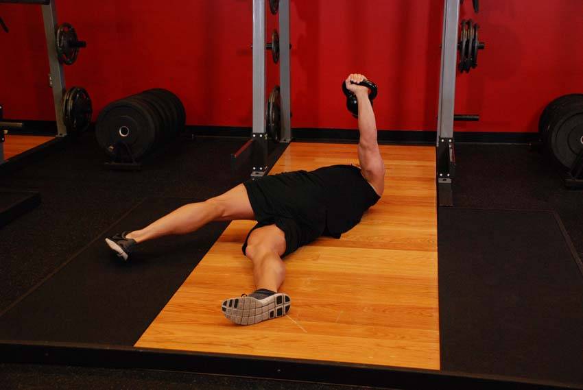 Leg-Over Floor Press - Step 1