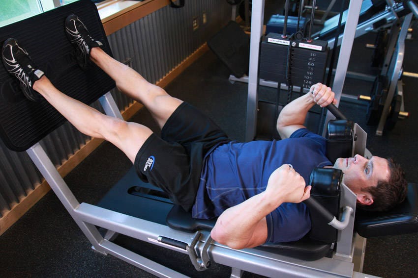 Lying Machine Squat - Step 1