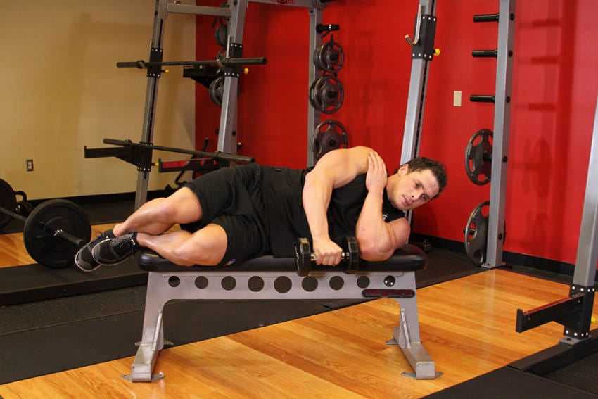 Lying One-Arm Lateral Raise - Step 0