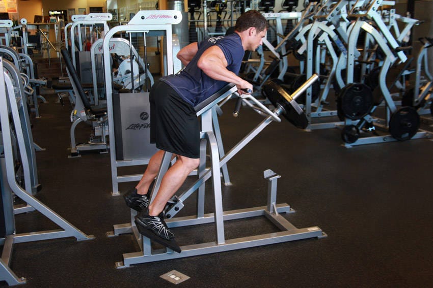 Lying T-Bar Row - Step 1