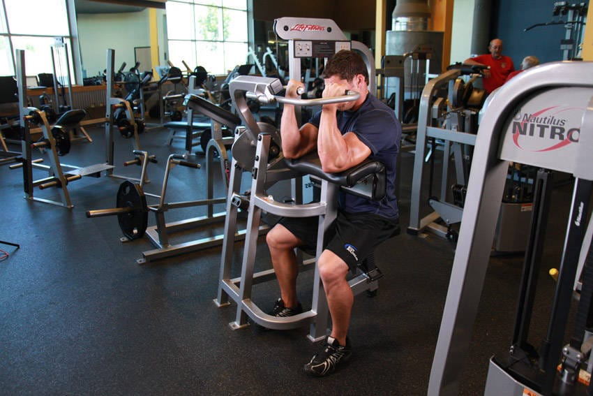 Machine Preacher Curls - Step 1