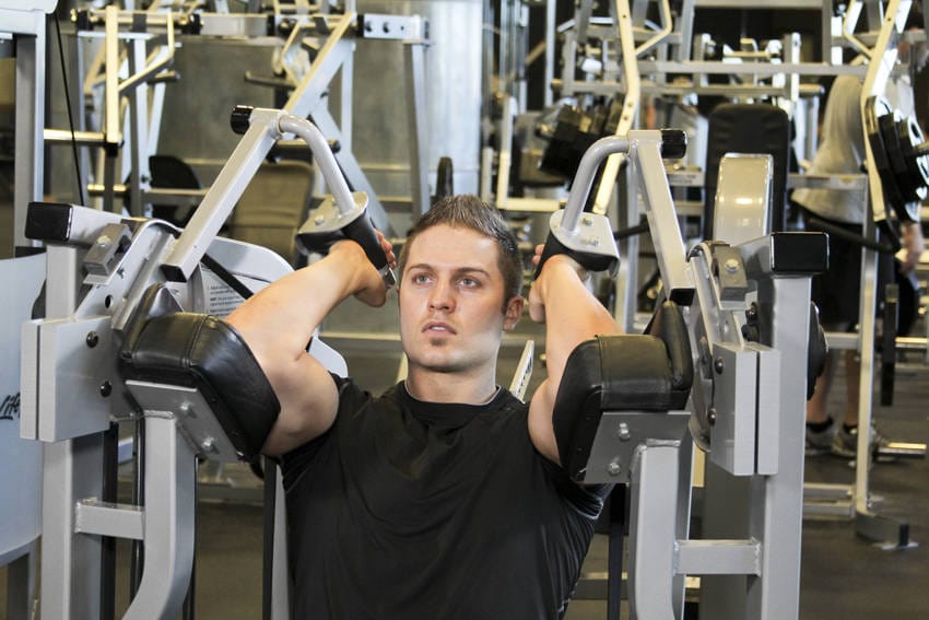 Machine Triceps Extension - Step 0