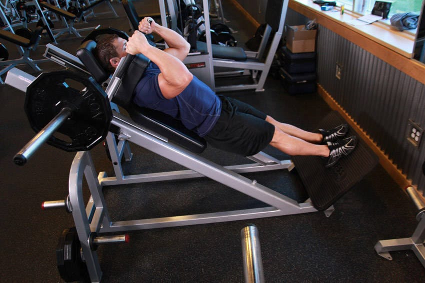 Narrow Stance Hack Squats - Step 1