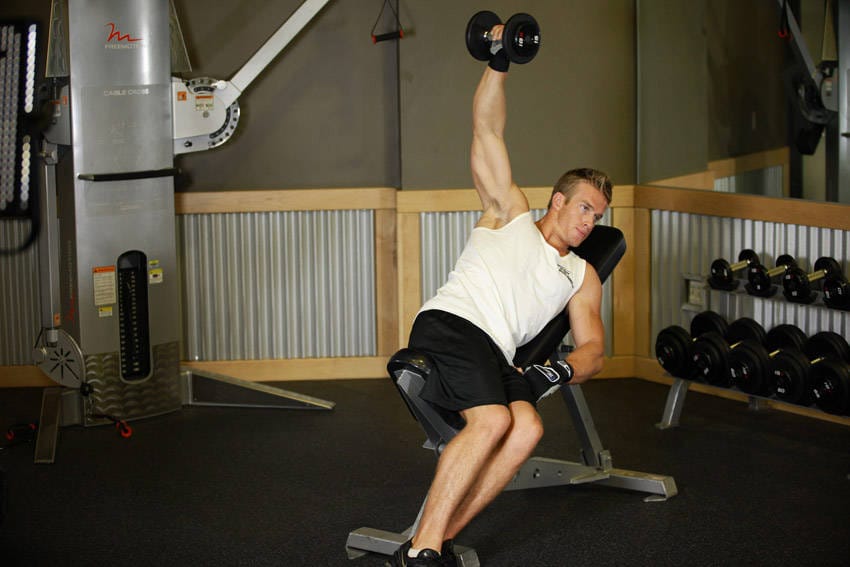 One-Arm Incline Lateral Raise - Step 1