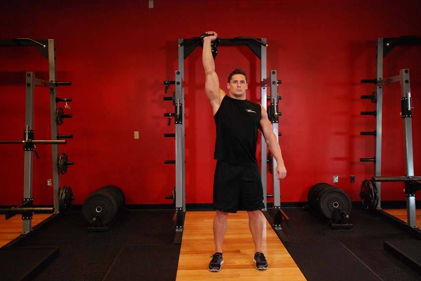 One-Arm Kettlebell Para Press - Step 1