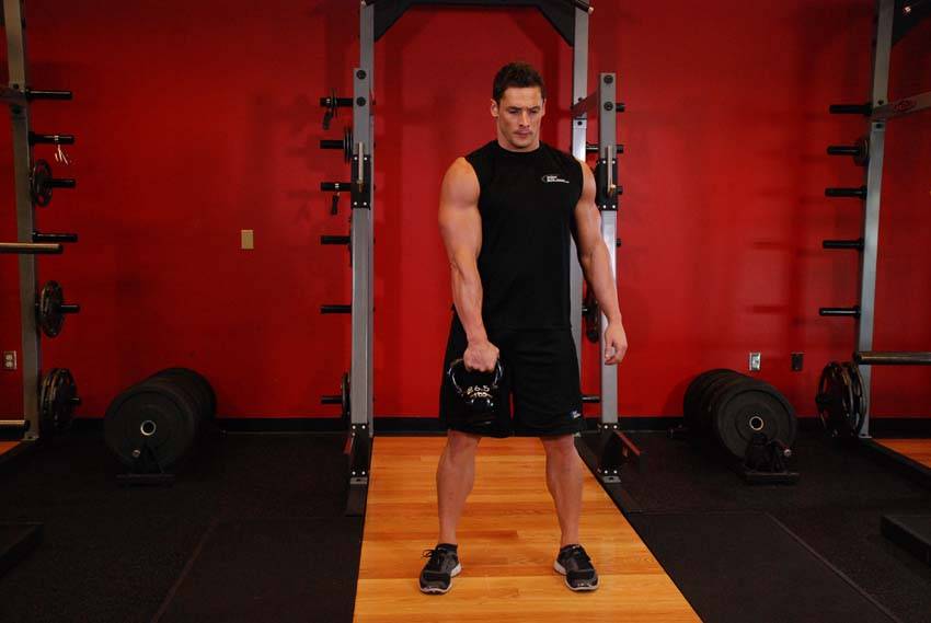 One-Arm Kettlebell Split Snatch - Step 0