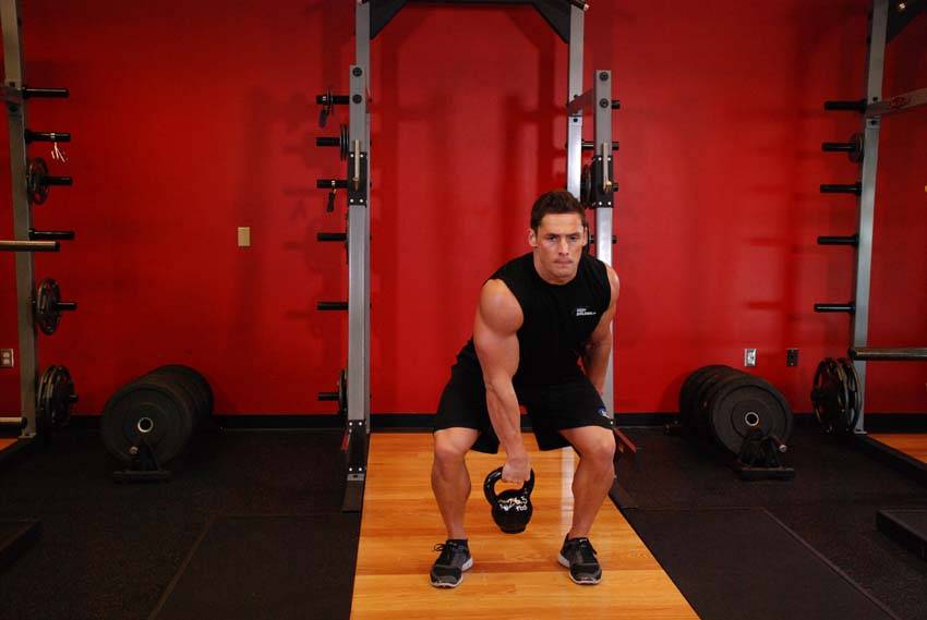 One-Arm Kettlebell Split Snatch - Step 1