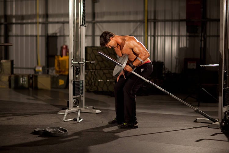 One-Arm Long Bar Row - Step 1