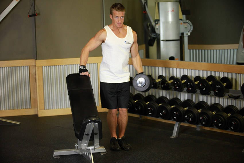 One-Arm Side Laterals - Step 0
