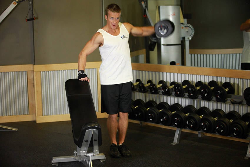 One-Arm Side Laterals - Step 1