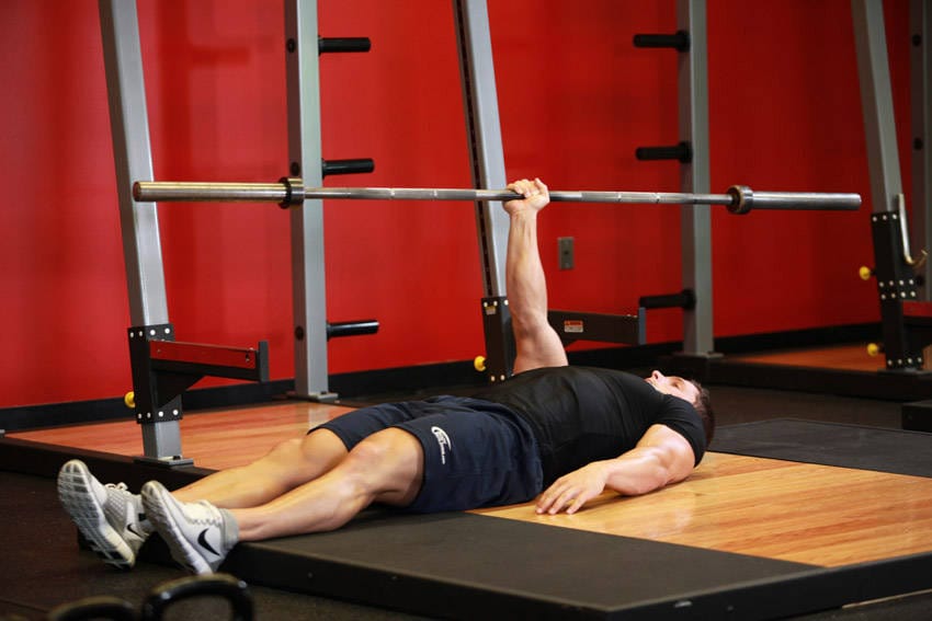One Arm Floor Press - Step 1