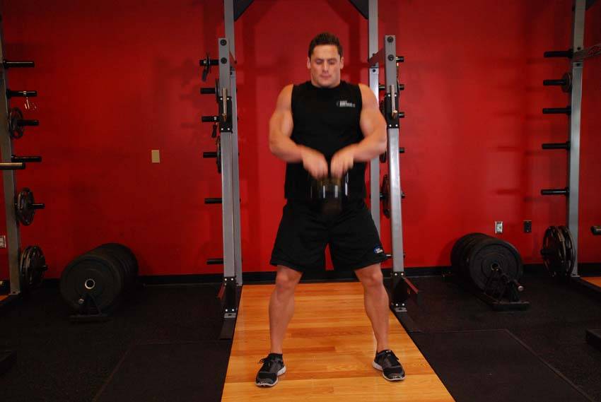 Open Palm Kettlebell Clean - Step 1