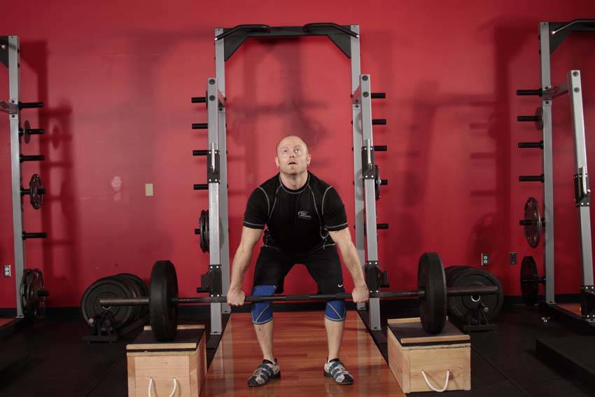 Power Clean from Blocks - Step 0