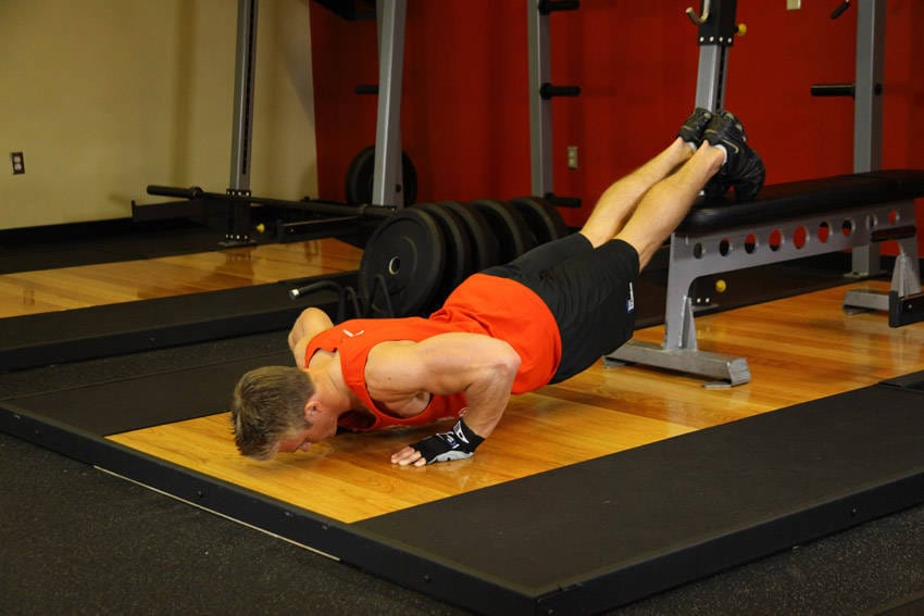 Push-Ups With Feet Elevated - Step 1