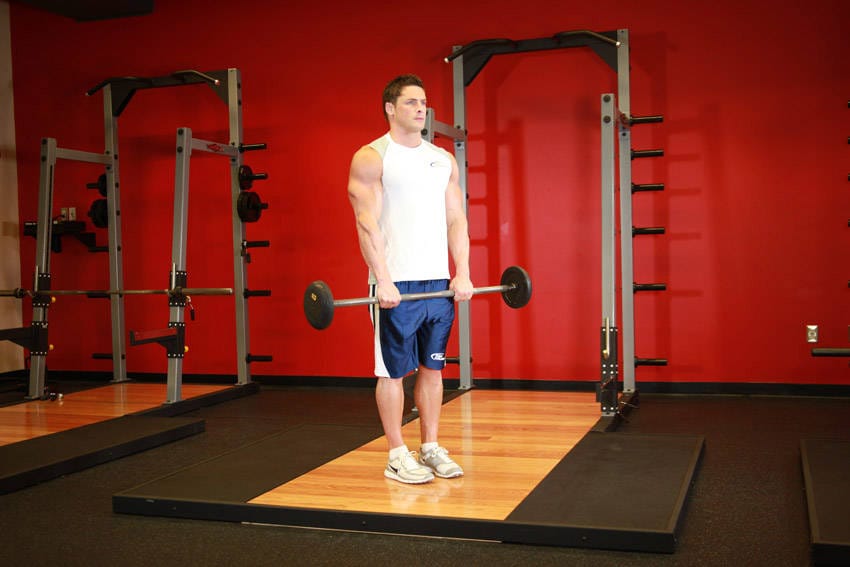 Reverse Barbell Curl - Step 0