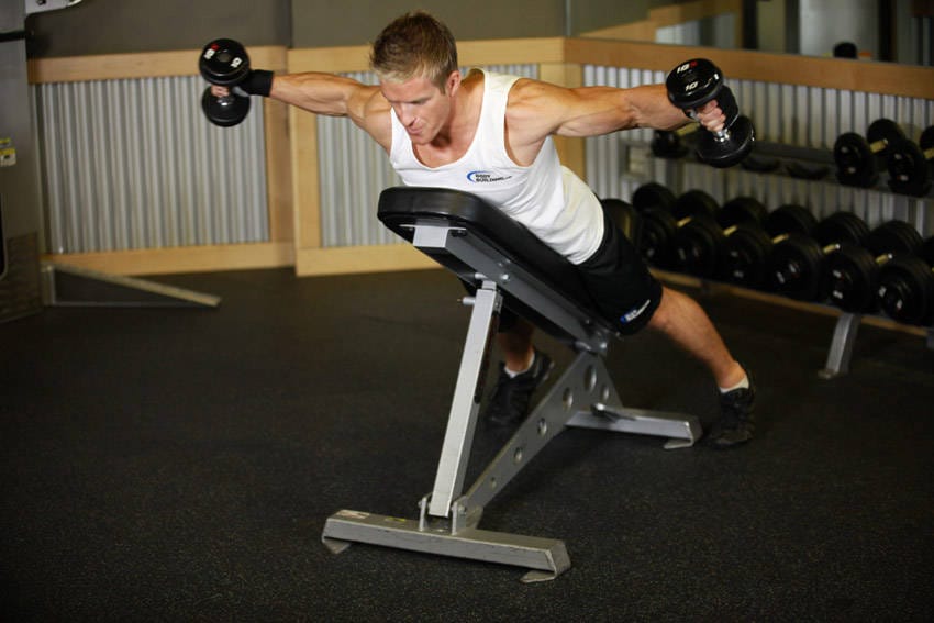 Reverse Flyes With External Rotation - Step 1