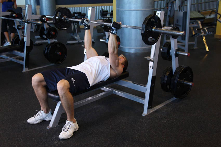 Reverse Triceps Bench Press - Step 1
