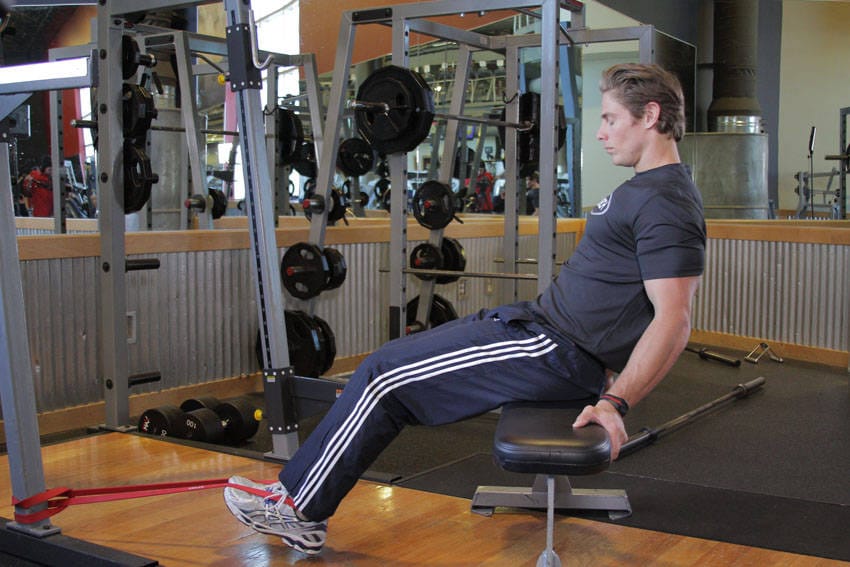 Seated Band Hamstring Curl - Step 0
