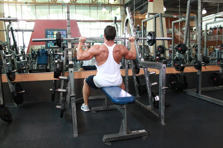 Seated Barbell Military Press - Step 0