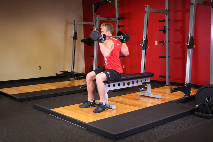 Seated Barbell Twist - Step 0