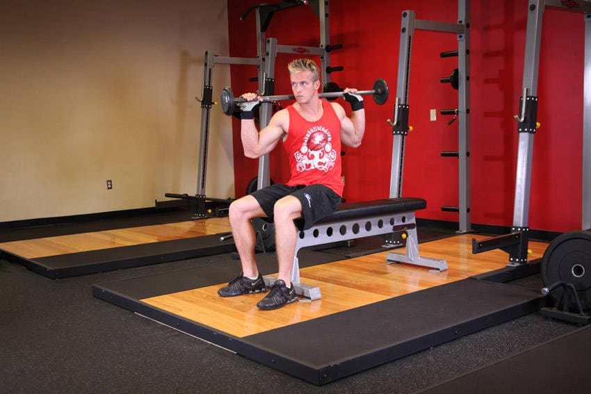 Seated Barbell Twist - Step 1