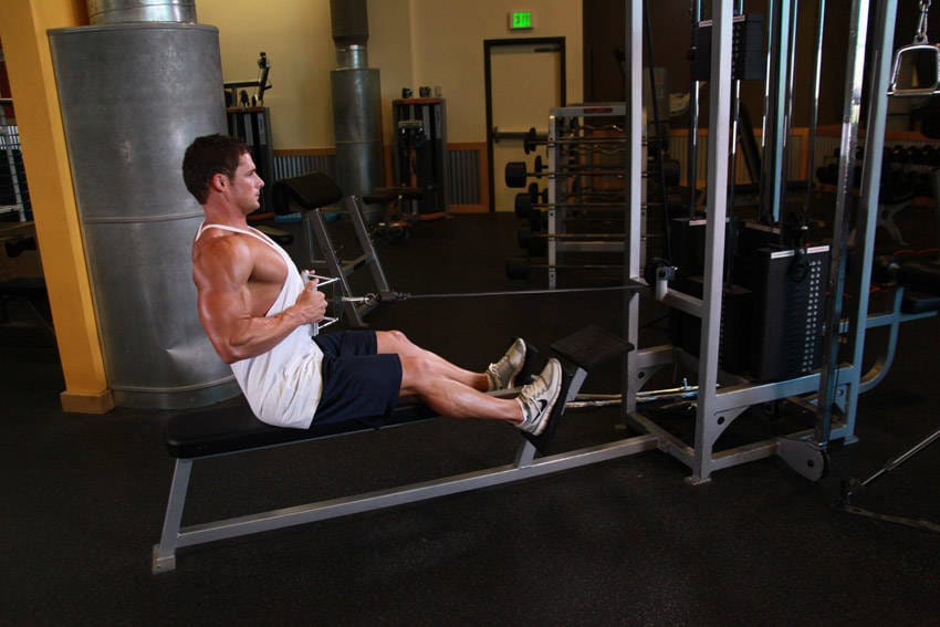 Seated Cable Rows - Step 1